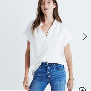 Madewell Central Shirt White button down XXS